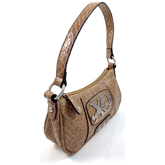 ❌SOLD❌ 90’s XOXO nude faux snakeskin mini purse - Picture 5 of 8